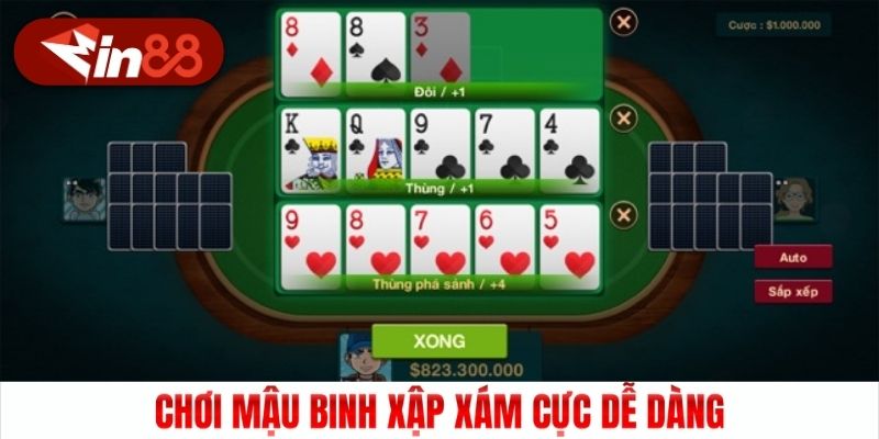 Chơi mậu binh xập xám cực dễ dàng