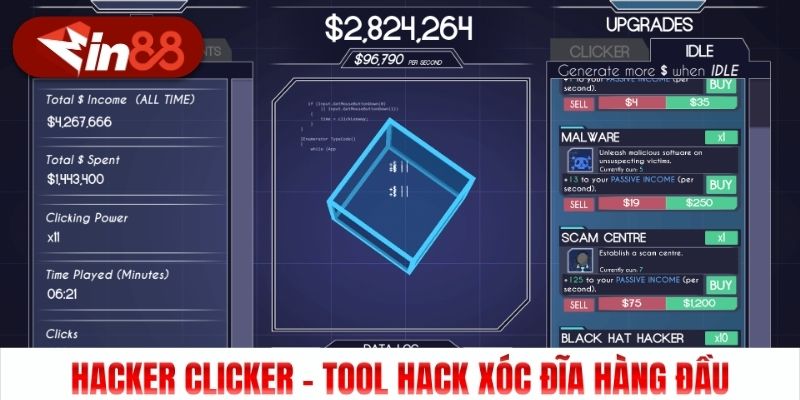 Hacker Clicker - Tool hack xóc đĩa hàng đầu