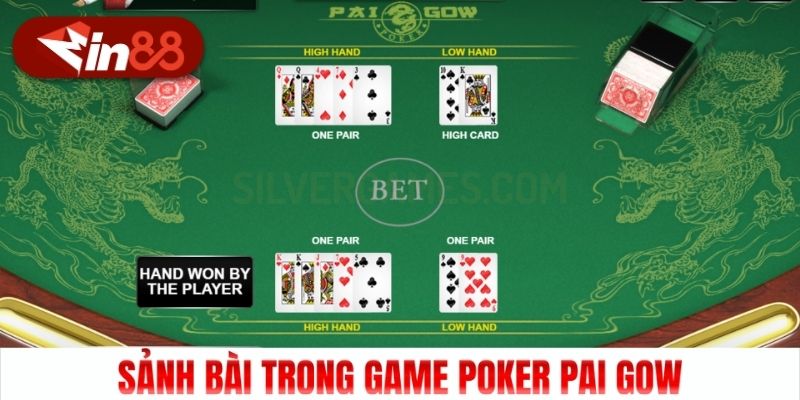 Sảnh bài trong game Poker Pai Gow