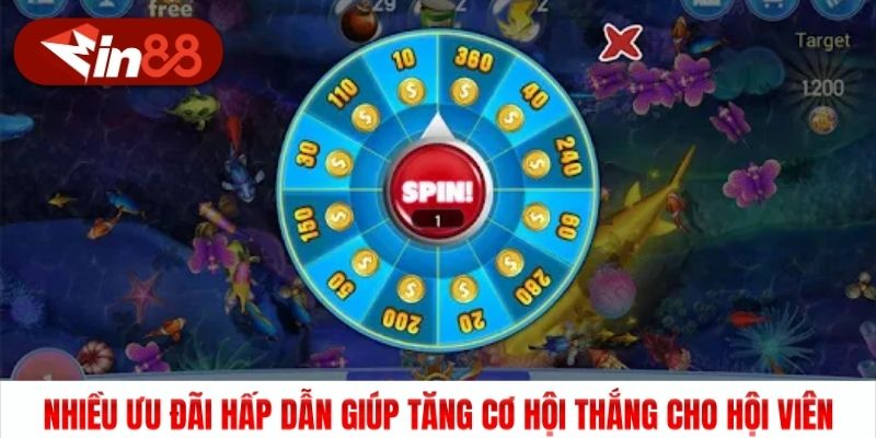 Nhiều ưu đãi hấp dẫn giúp tăng cơ hội thắng cho hội viên